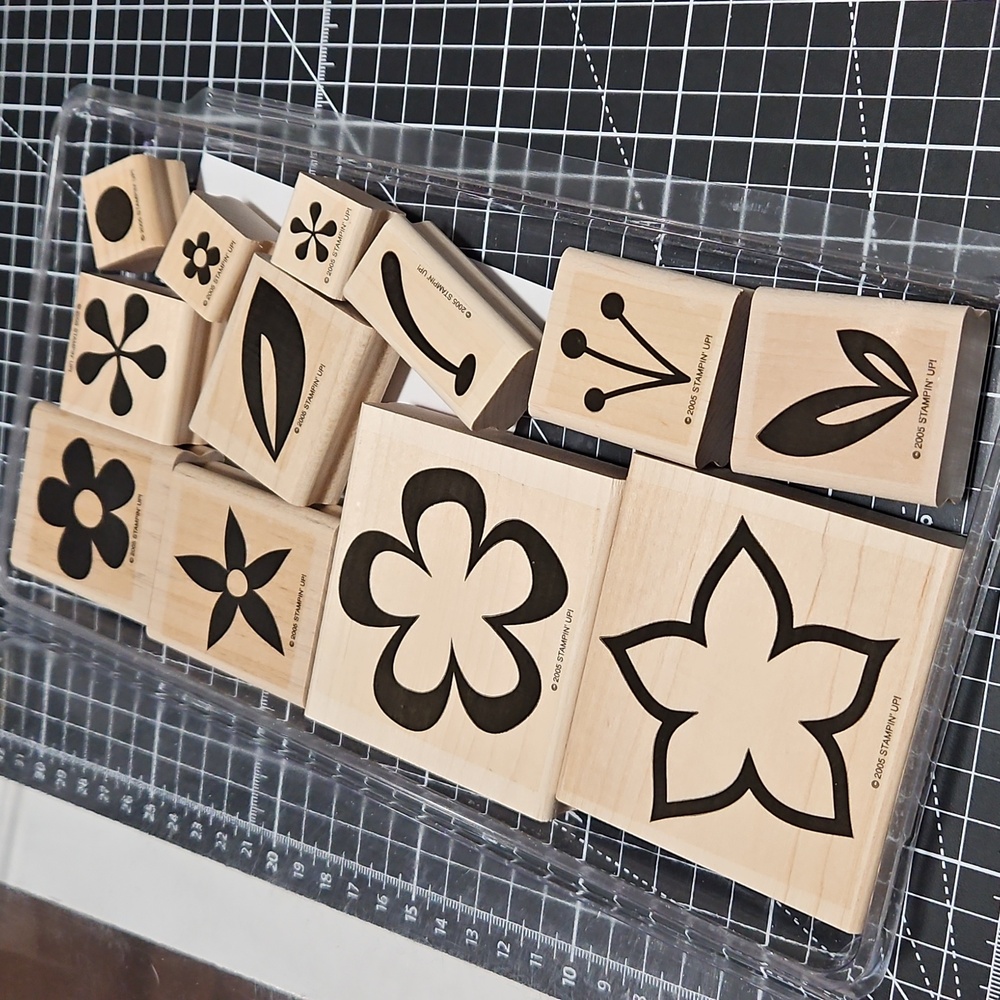 Island Blossoms Rubber stamp set